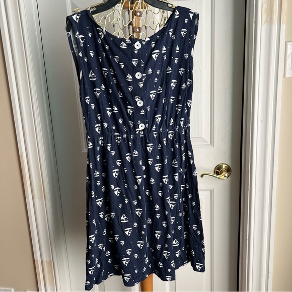 /Twik/ Sleeveless sail boat navy design dress - Picture 3 of 8